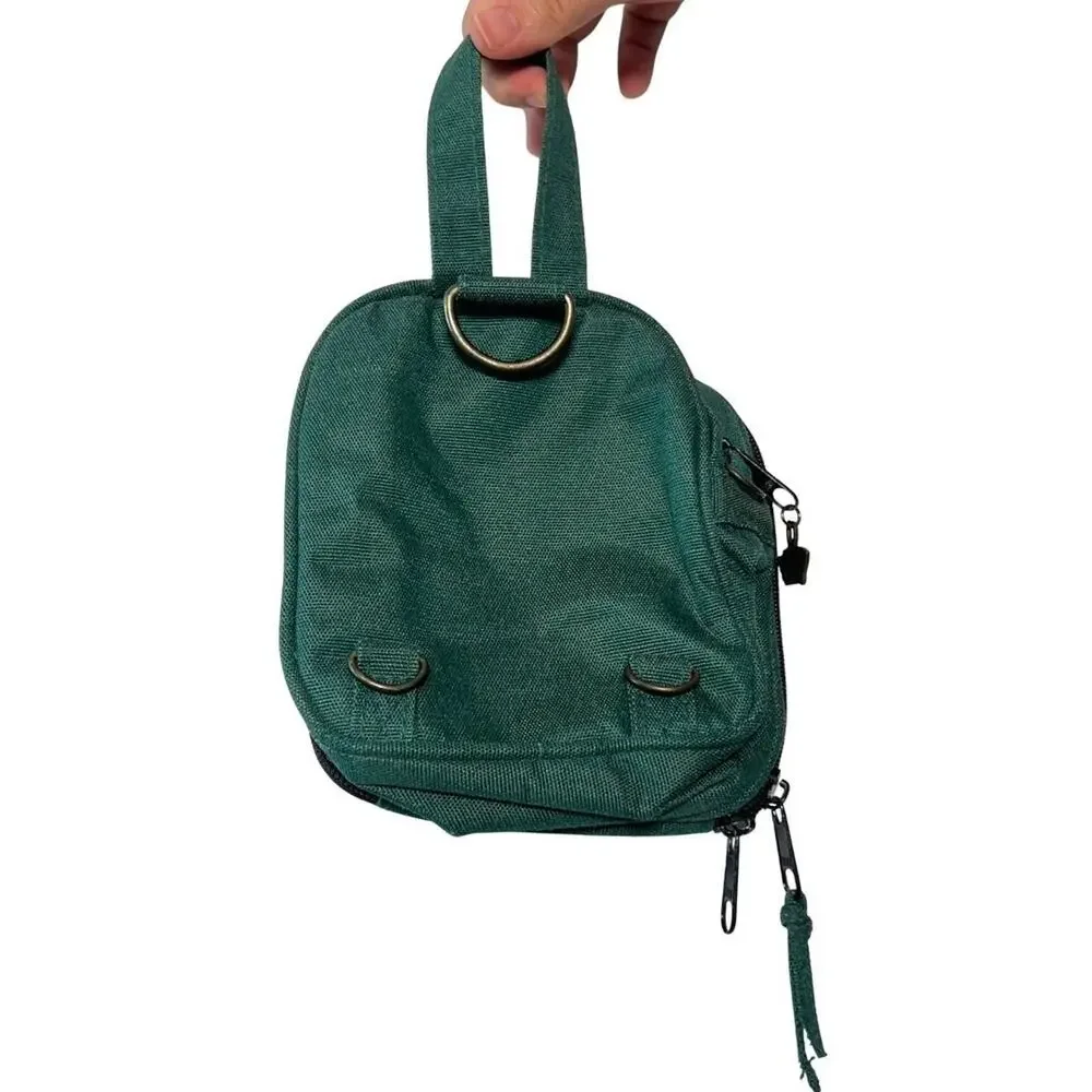 Vintage 1995 Looney Tunes Green Mini Backpack Bag Purse Cross Body Bugs Bunny